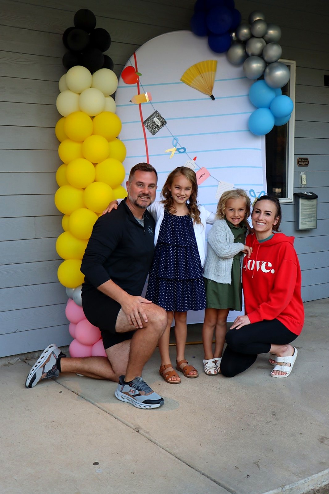 A Spring Mountain family together at a back-to-school event
